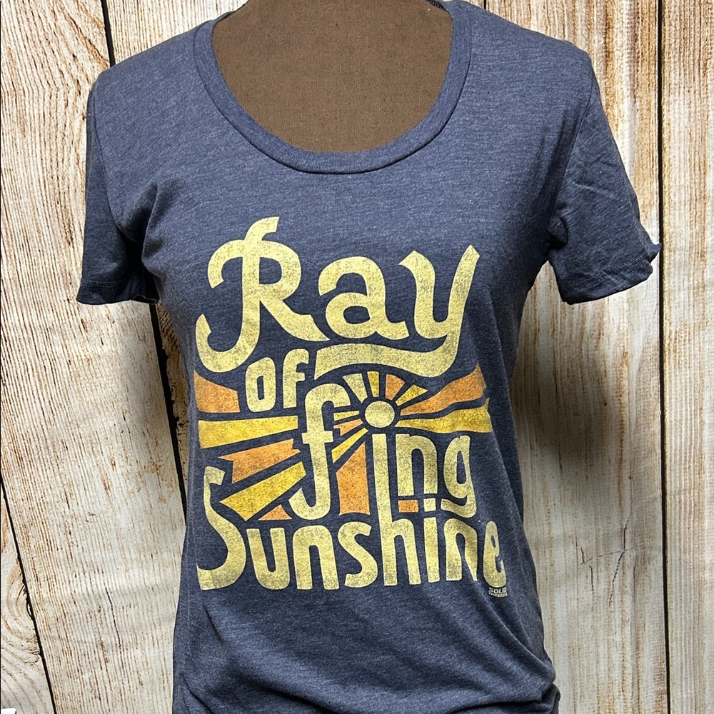 Ray Of Sunshine Graphic Tee - heathered navy